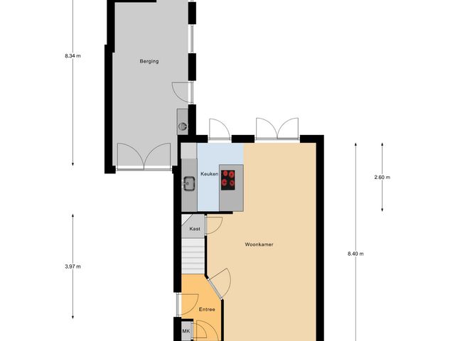 Plattegrond van Beellaan 12
