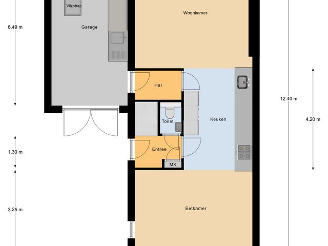 Plattegrond van Onze Lieve Vrouweschutsstraat 19