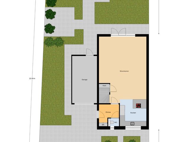 Plattegrond van Egel 1