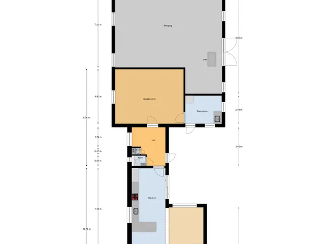 Plattegrond van Kleinestraat 41