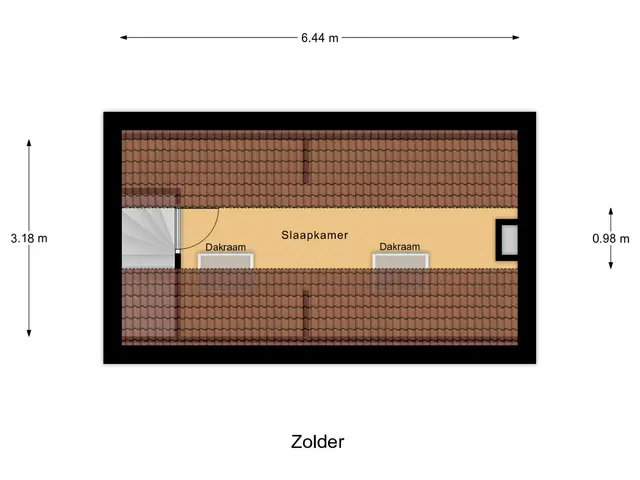 Plattegrond van Kleinestraat 41