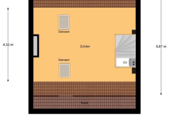 Plattegrond van Julianastraat 5