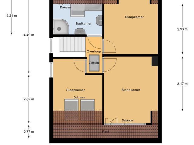 Plattegrond van Newtonlaan 2
