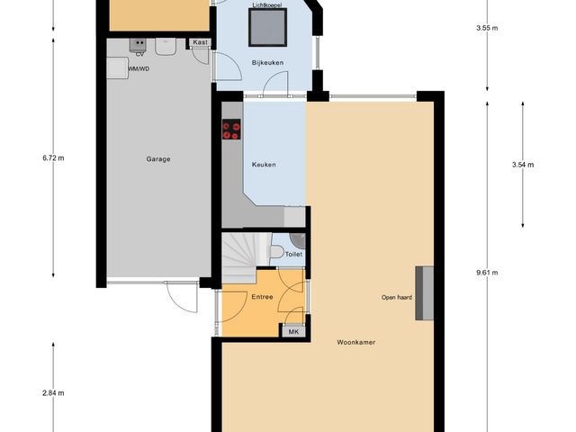 Plattegrond van Newtonlaan 2