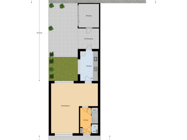 Plattegrond van Heistraat 4