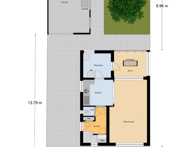 Plattegrond van Sint Jorisstraat 10