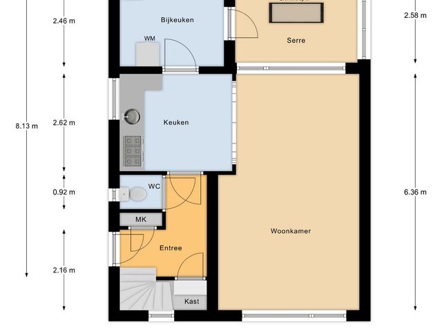 Plattegrond van Sint Jorisstraat 10