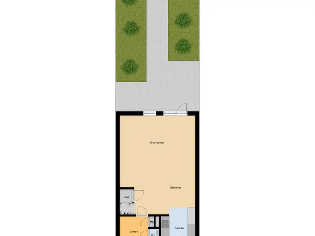 Plattegrond van Groen van Prinstererlaan 32