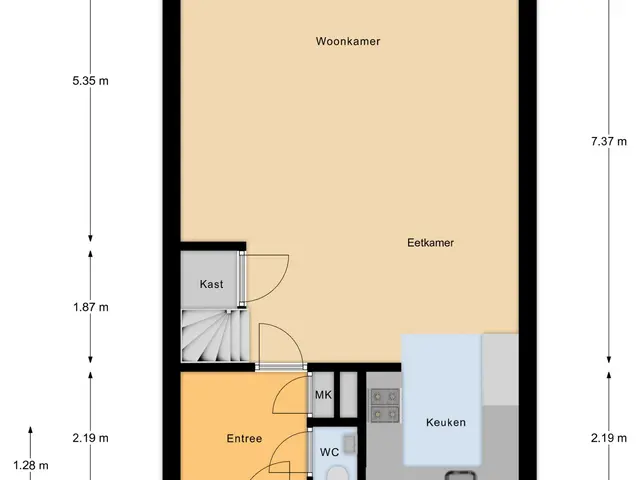 Plattegrond van Groen van Prinstererlaan 32