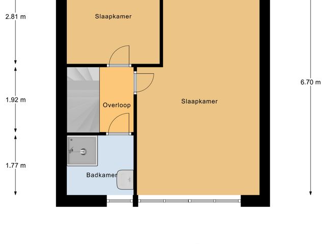 Plattegrond van Leliestraat 1