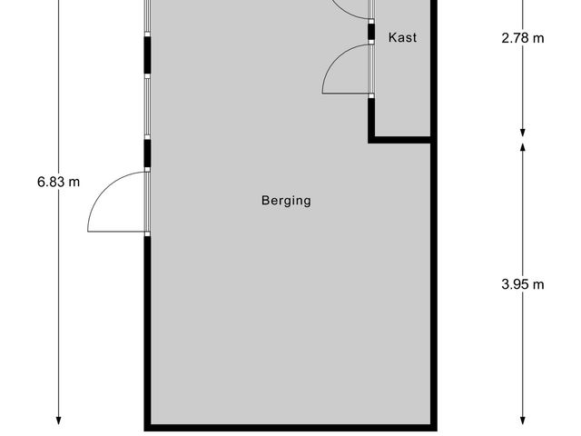 Plattegrond van Leliestraat 1