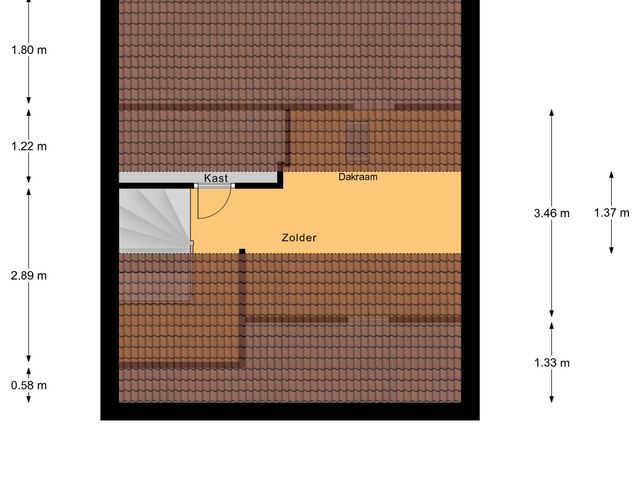 Plattegrond van Leliestraat 1