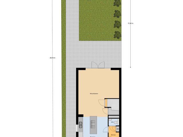 Plattegrond van Oranje zegge 13