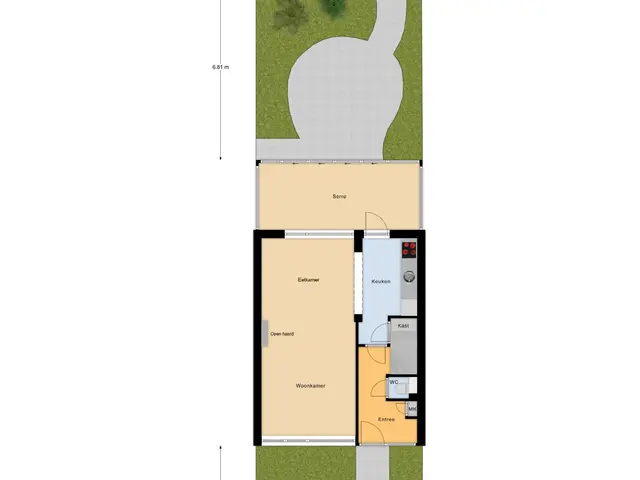 Plattegrond van Freesiastraat 10