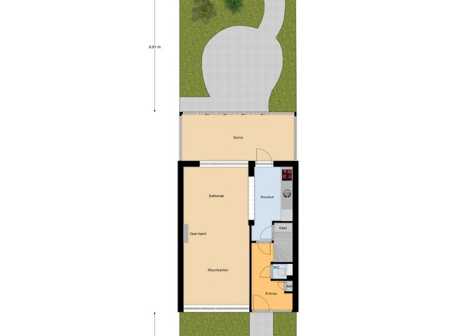 Plattegrond van Freesiastraat 10