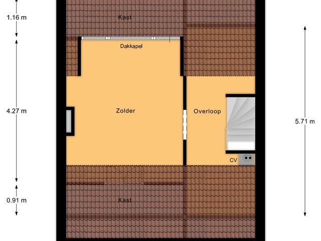 Plattegrond van Freesiastraat 10