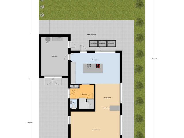 Plattegrond van Mortelweg 32
