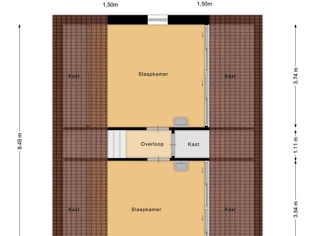 Plattegrond van Hogeweg 1