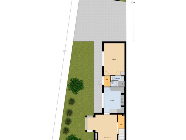 Plattegrond van Torenstraat 1