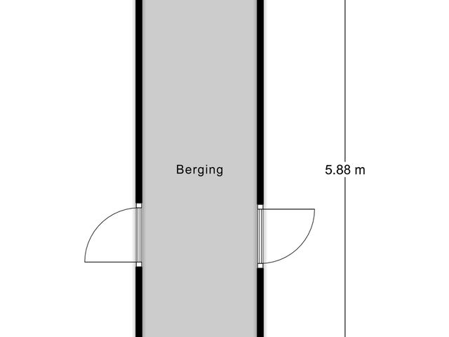 Plattegrond van De Hoogstraat 12