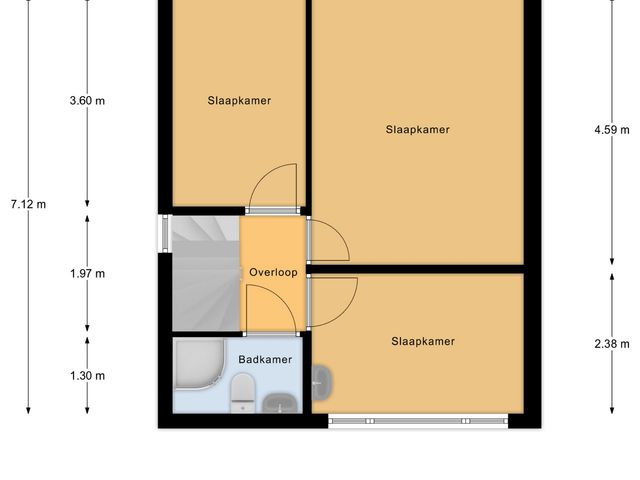 Plattegrond van Rooseveltstraat 70