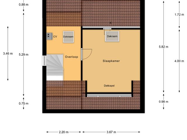 Plattegrond van Rooseveltstraat 70