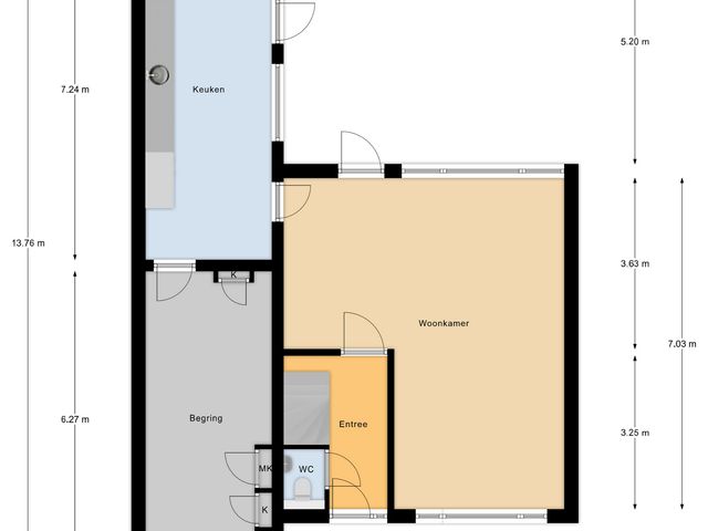 Plattegrond van Rooseveltstraat 70