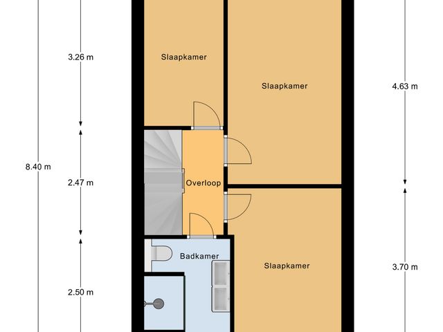 Plattegrond van Groen van Prinstererlaan 59