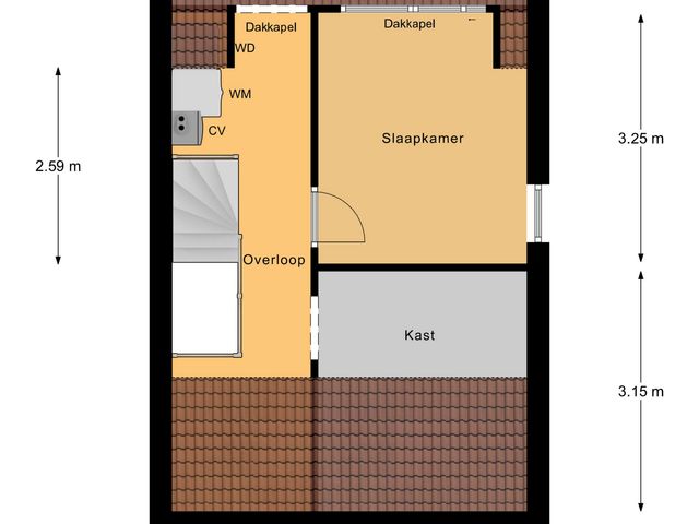 Plattegrond van Groen van Prinstererlaan 59