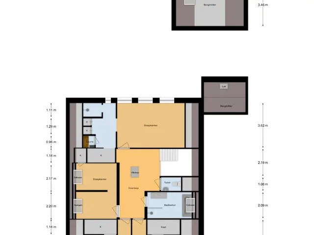 Plattegrond van Nieuwkuijksestraat 52