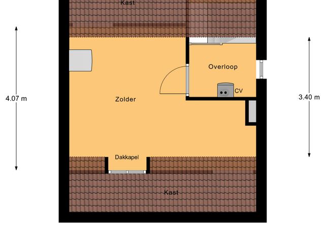 Plattegrond van Van Leeuwenhoeklaan 40