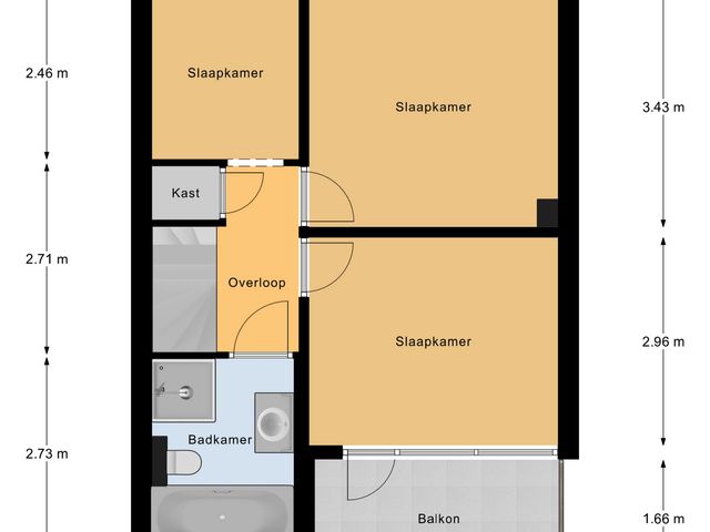 Plattegrond van Rembrandtstraat 26