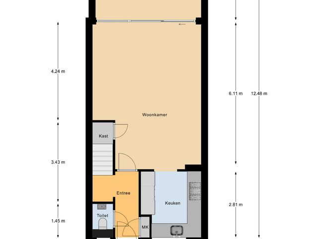 Plattegrond van Burgemeester van Houtplein 6