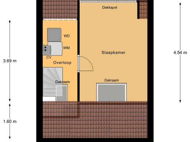 Plattegrond van Burgemeester van Houtplein 6