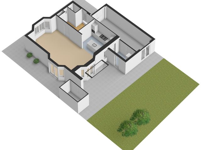 Plattegrond van Priemsteeg 14