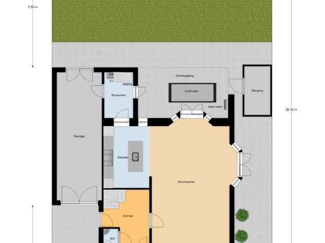 Plattegrond van Priemsteeg 14