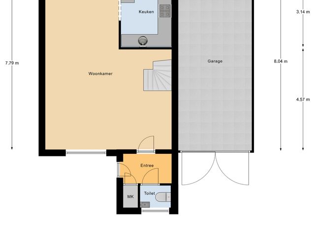 Plattegrond van Nobellaan 7