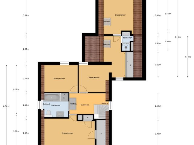 Plattegrond van Hoofdstraat 18E