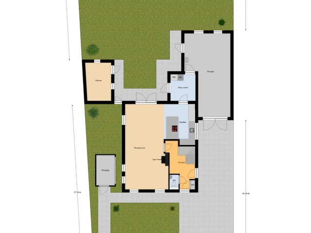 Plattegrond van Hoofdstraat 18E