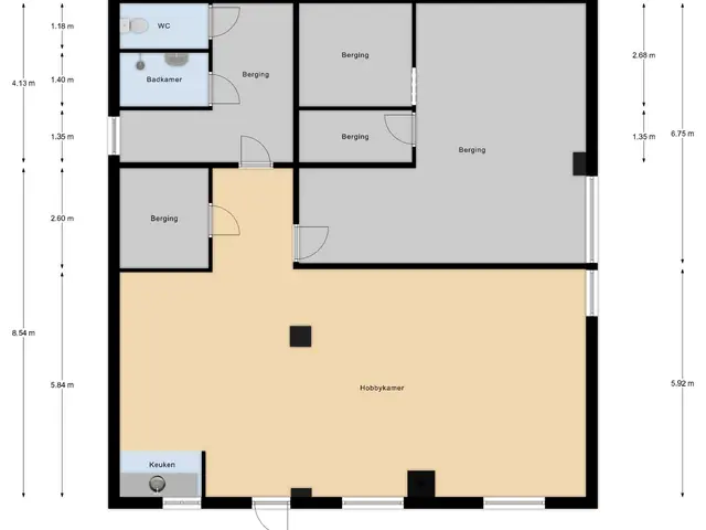 Plattegrond van Mommersteeg 102