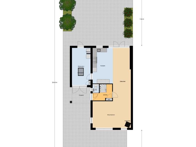 Plattegrond van De Steenenborch 41