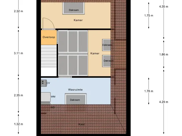 Plattegrond van Afrikalaan 87
