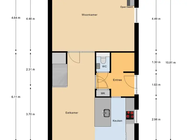 Plattegrond van Afrikalaan 87