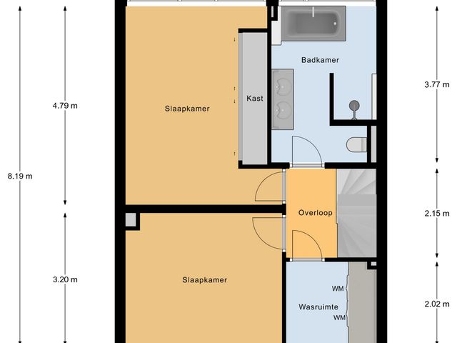 Plattegrond van Eikstraat 26