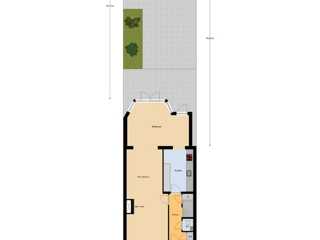 Plattegrond van Eikstraat 26