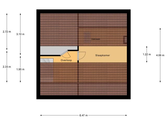 Plattegrond van Marijkelaan 6
