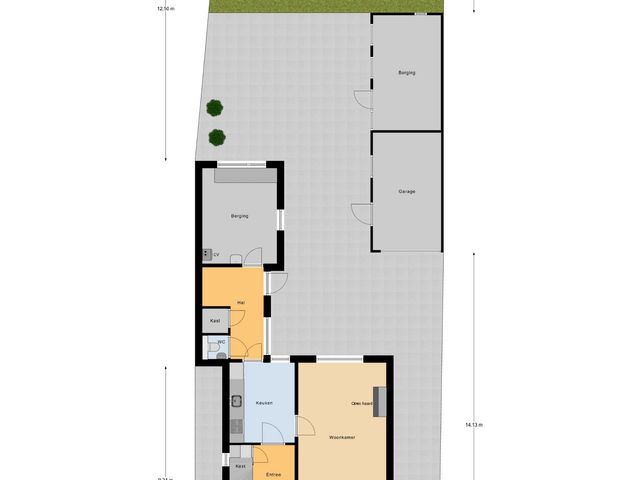 Plattegrond van Marijkelaan 6