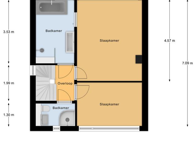 Plattegrond van Rooseveltstraat 54