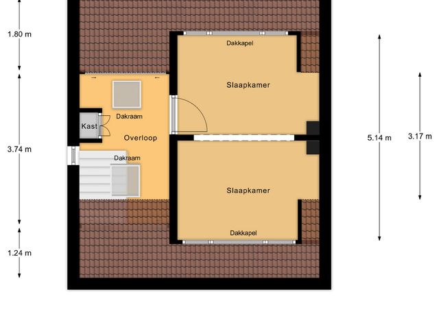 Plattegrond van Rooseveltstraat 54