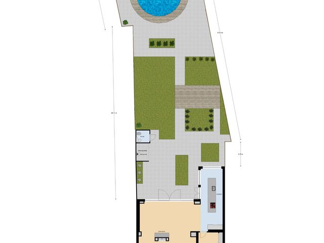 Plattegrond van Jonkheer de la Courtstraat 28